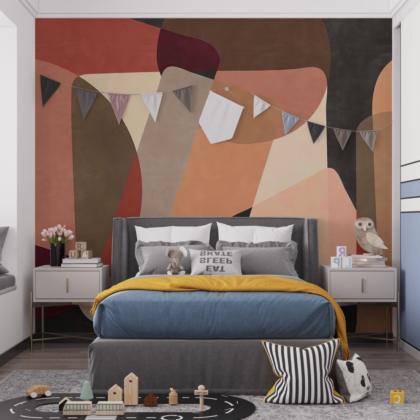 Geometric Fusion Wall Mural - Giffywalls C408