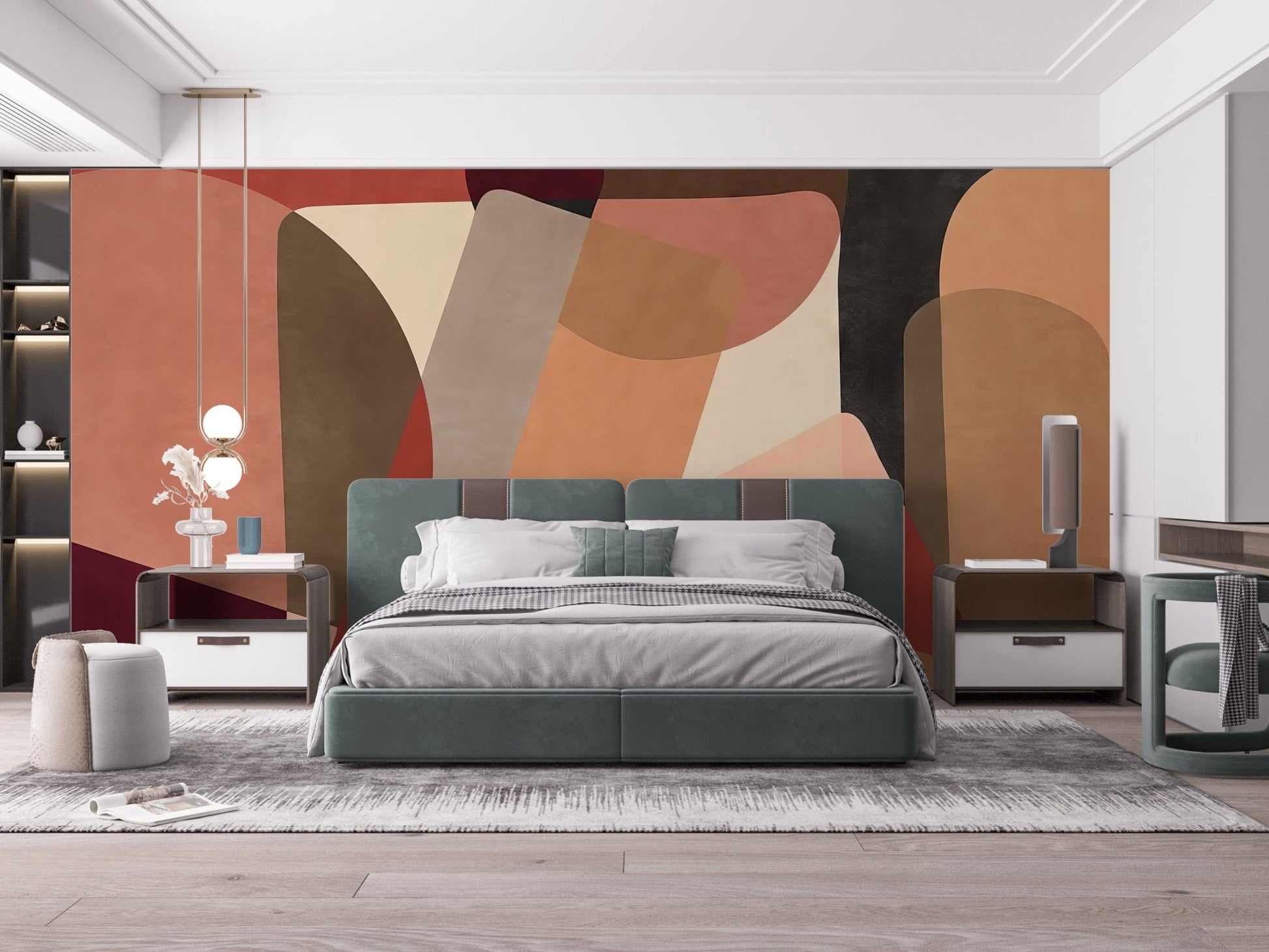 Geometric Fusion Wall Mural - Giffywalls C408
