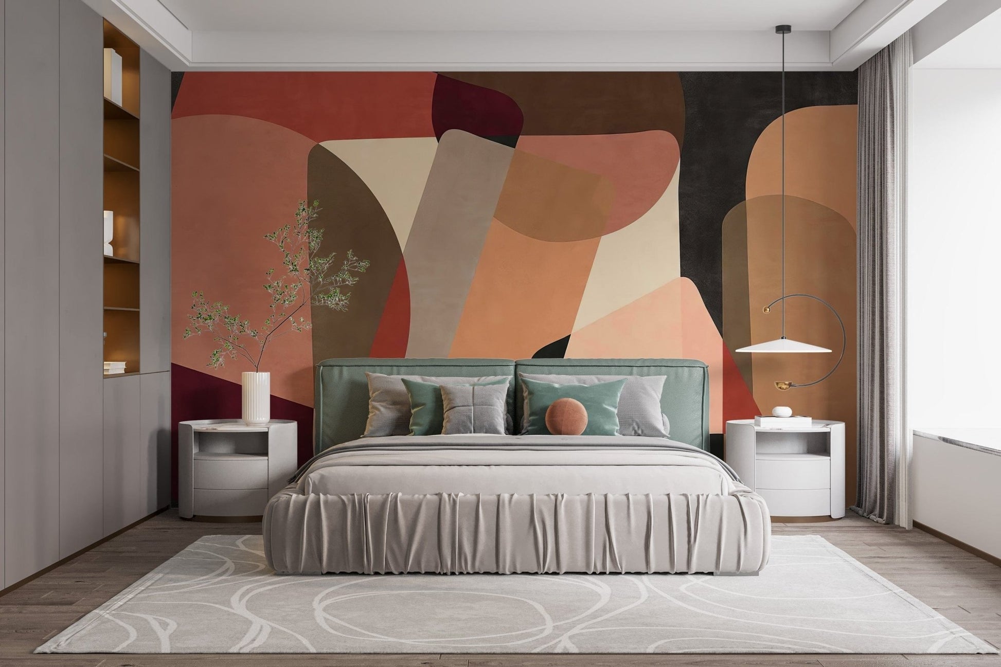 Geometric Fusion Peel and Stick Wallpaper C408