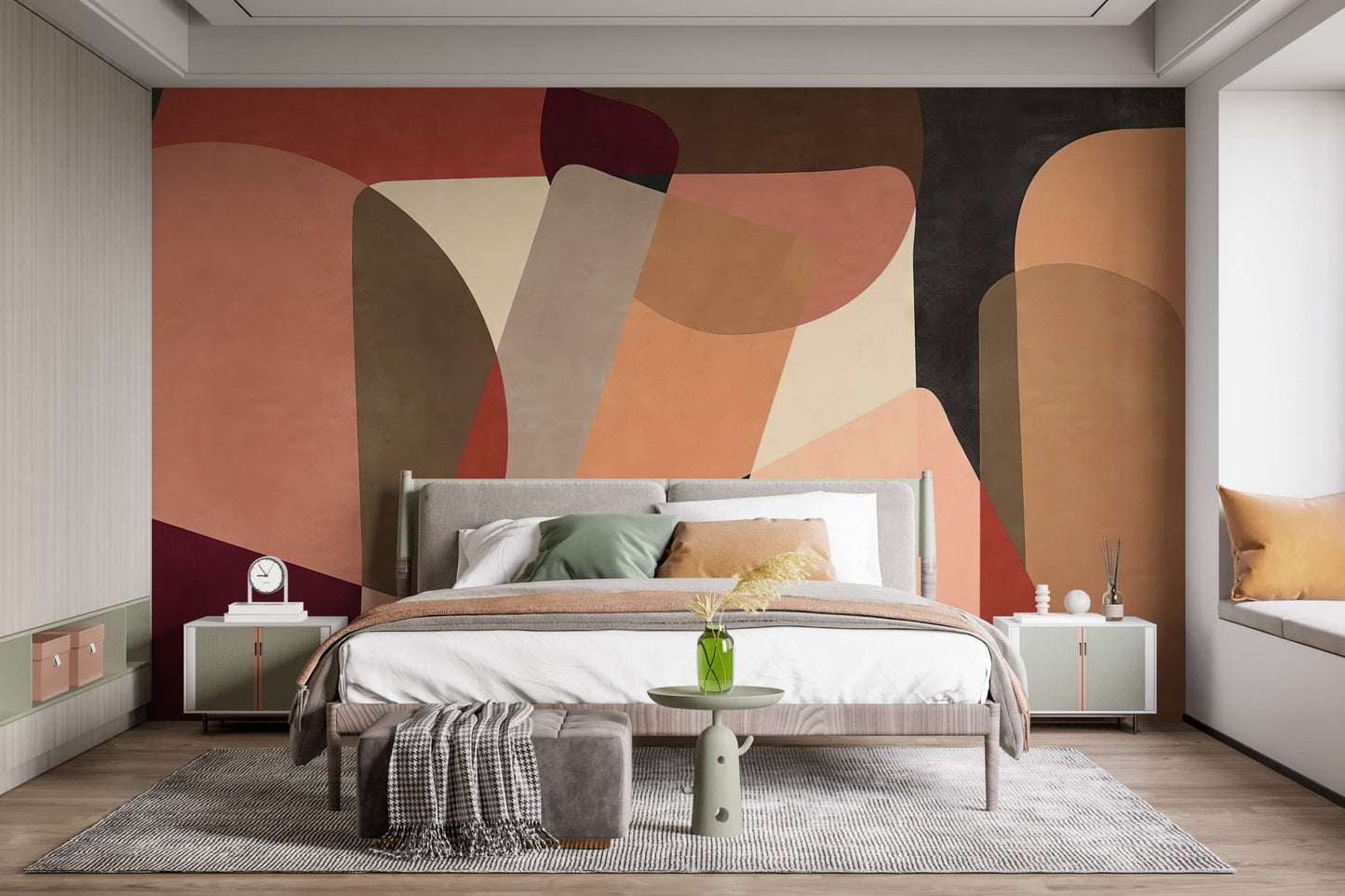 Geometric Fusion Wallpaper for Walls C408
