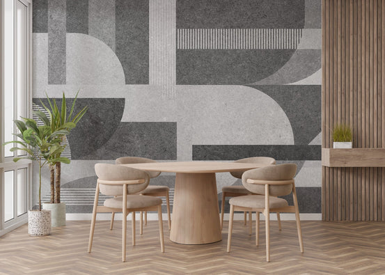 Geometric Gray Grunge wallpaper A709