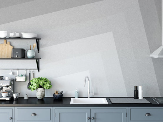 Subtle gray ombre layered wallpaper, B343