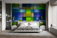 Layered rectangle pattern in bold colors, GD2395