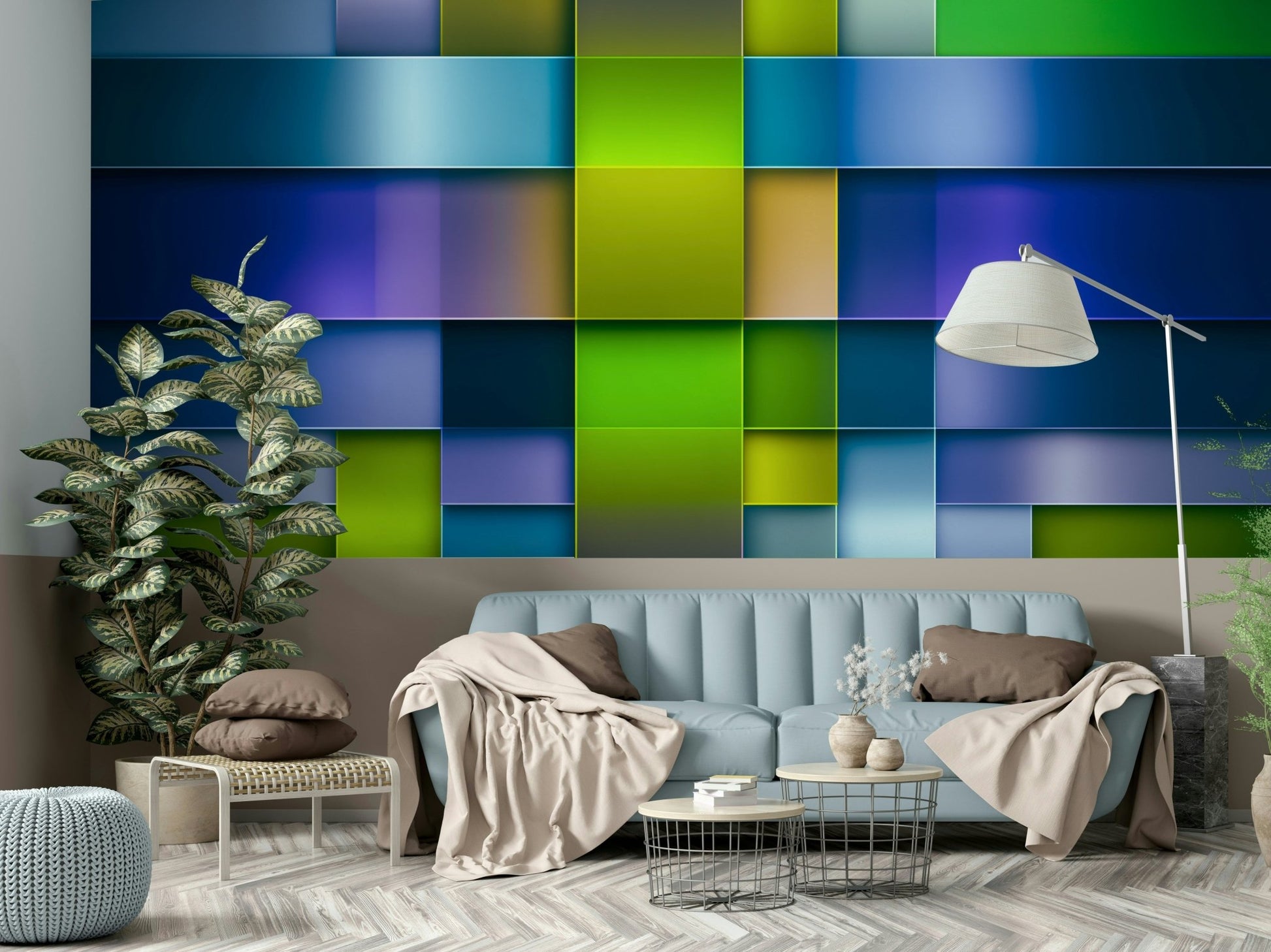 Gradient color blocks in bold tones, GD2395