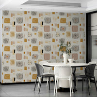 Modern geometric wallpaper with a harmonious design.

