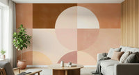 A beautiful geometric pattern wallpaper mural for a modern home., GD5207