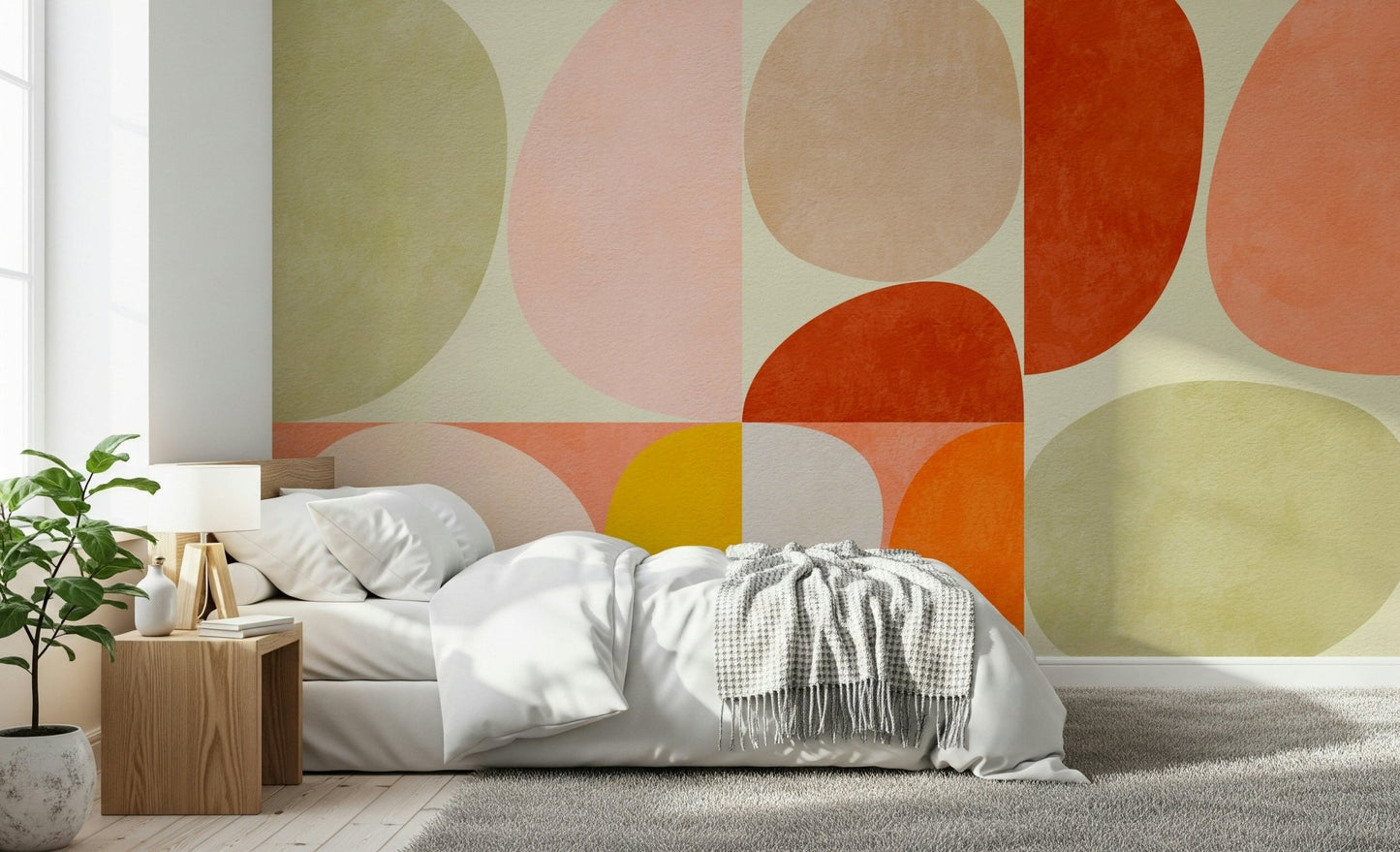 A serene harmonious pattern wall mural for your decor.

