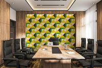 Retro shape inspired wallpaper

