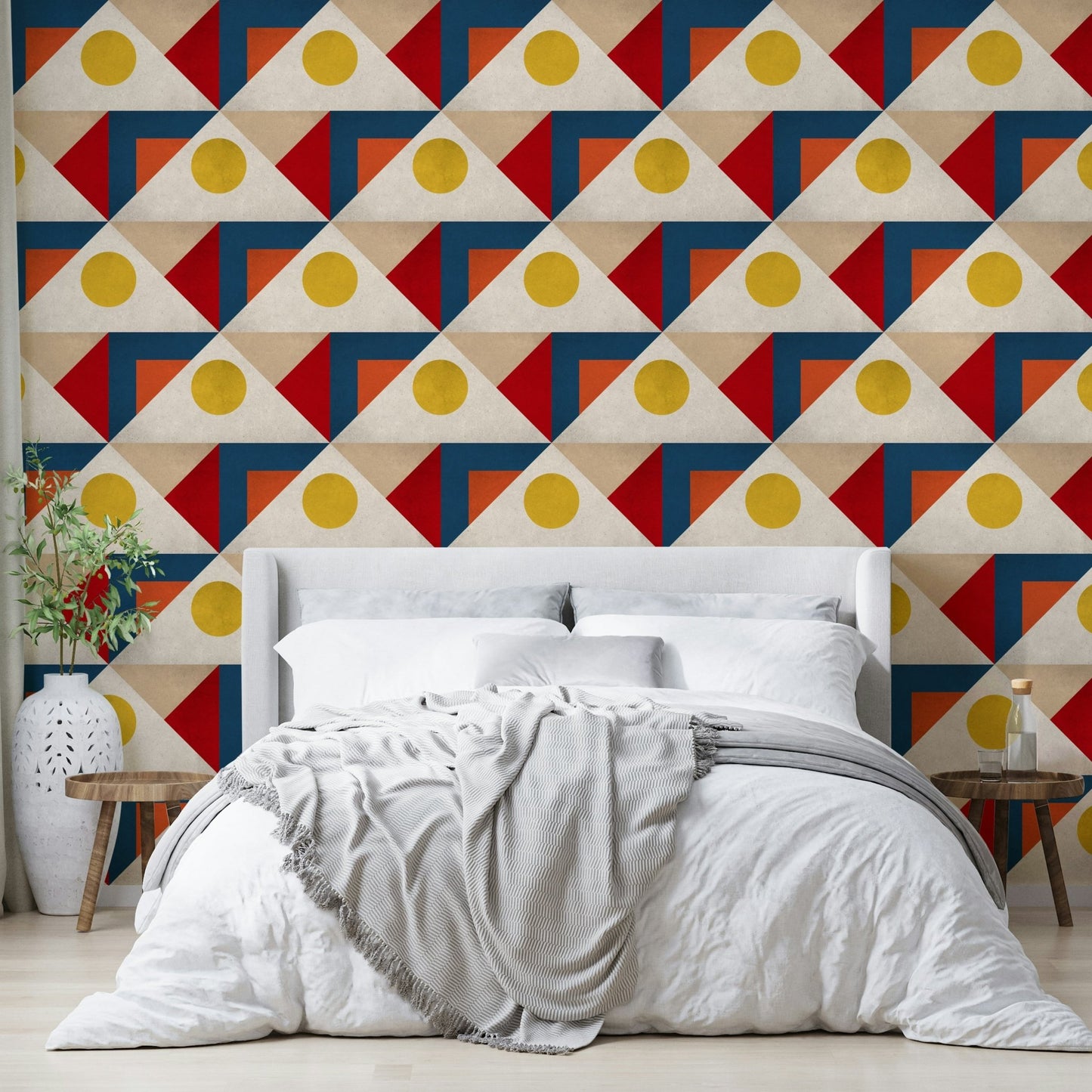 Wallpaper for walls with modern balance

