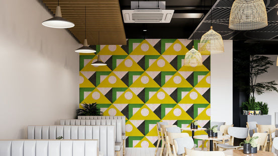Modern abstract triangle wallpaper GD414

