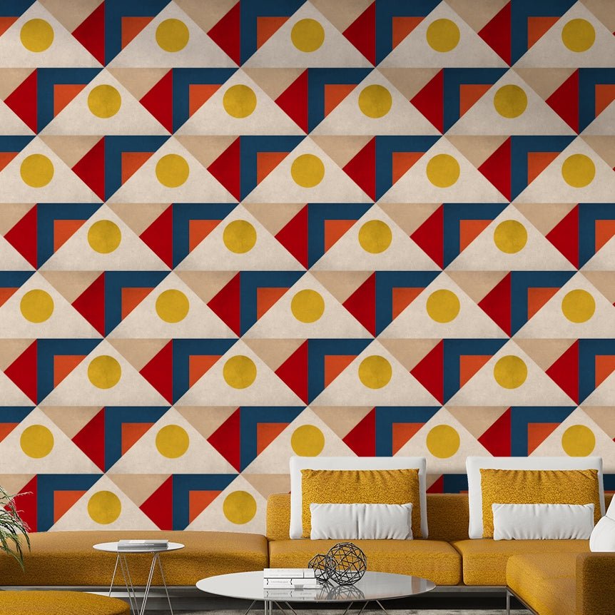 Minimalist shape wallpaper for interiors

