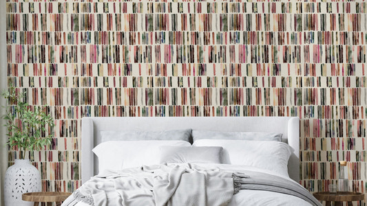 Nordic line pattern wallpaper


