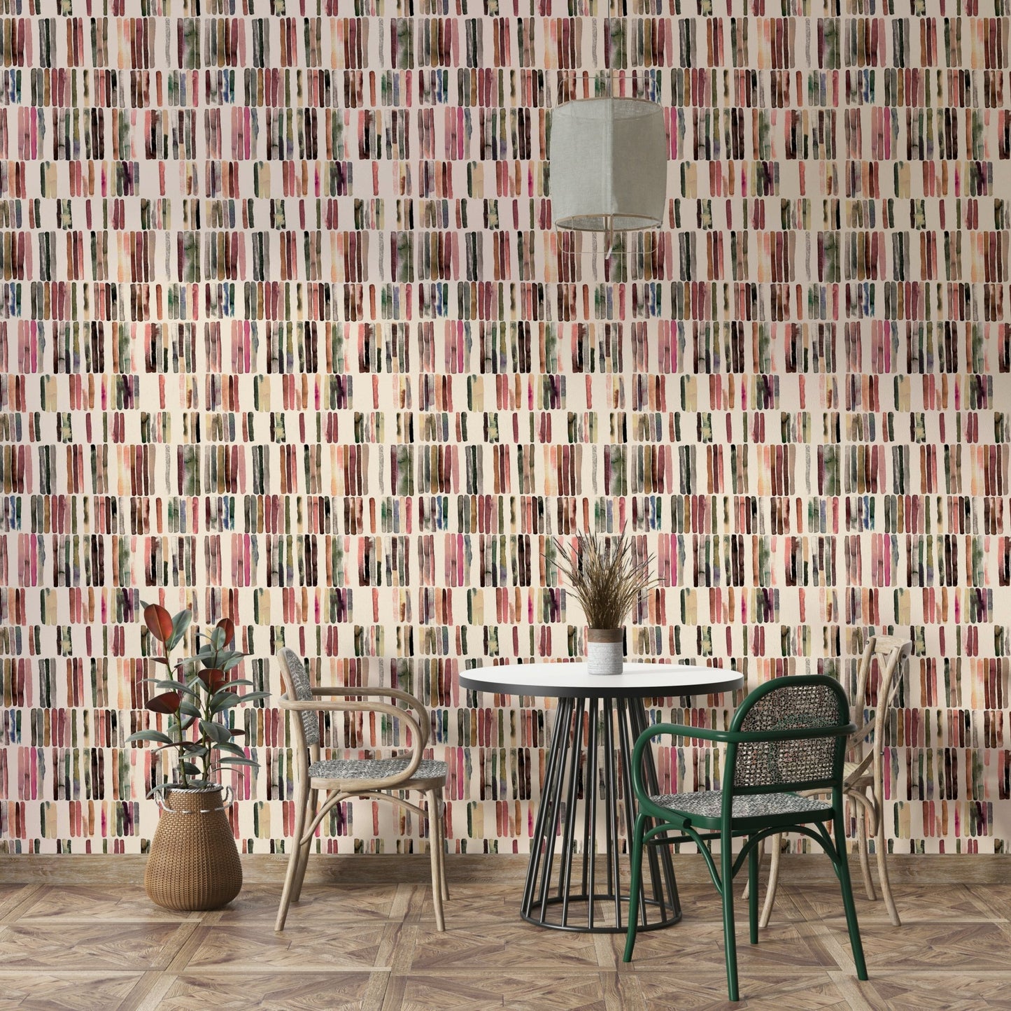 Scandinavian stripes wall design

