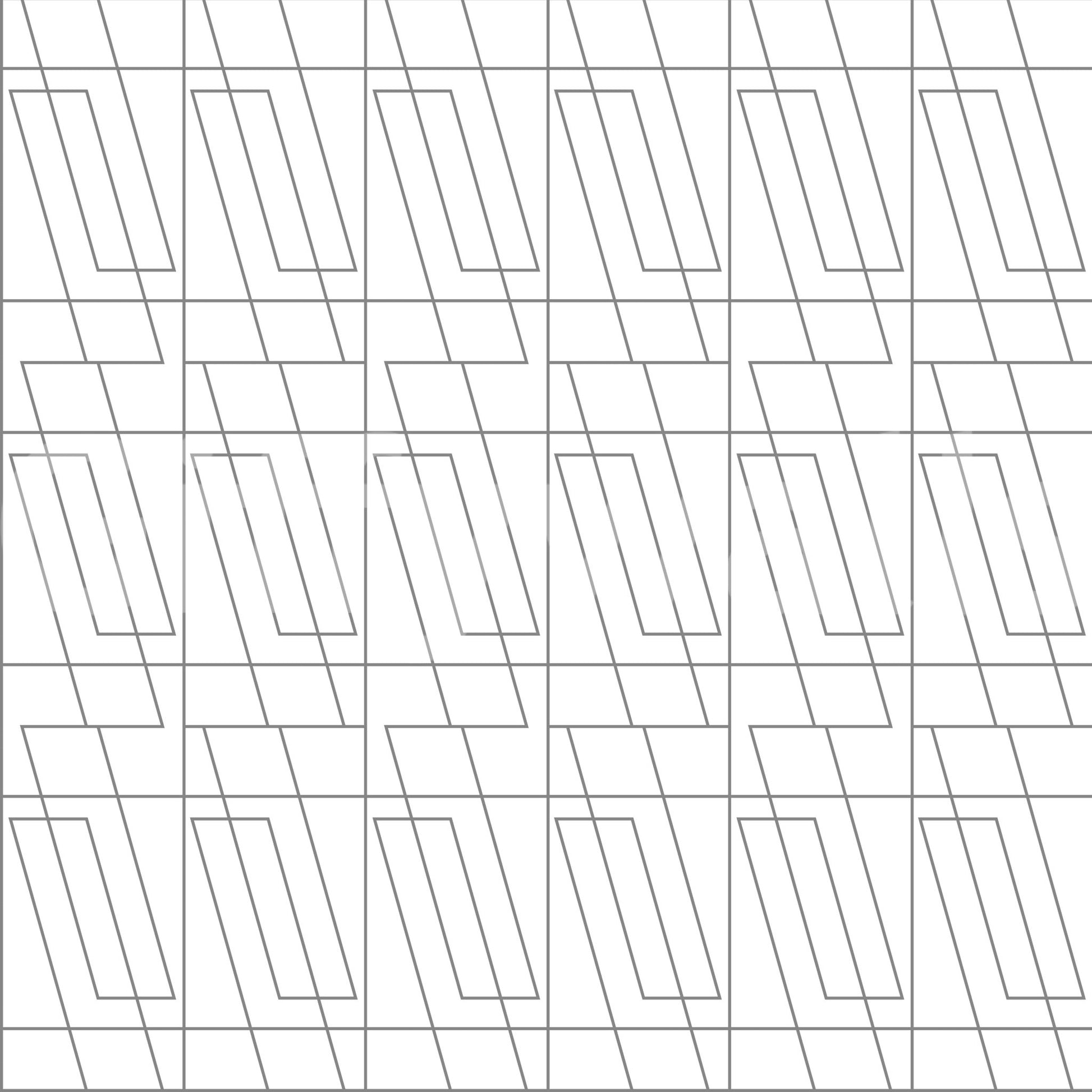 A seamless pattern of flowing geometric shapes on a wall

