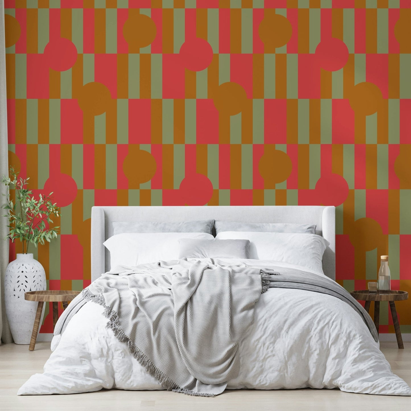 Geometric Patch Wallpaper⁠