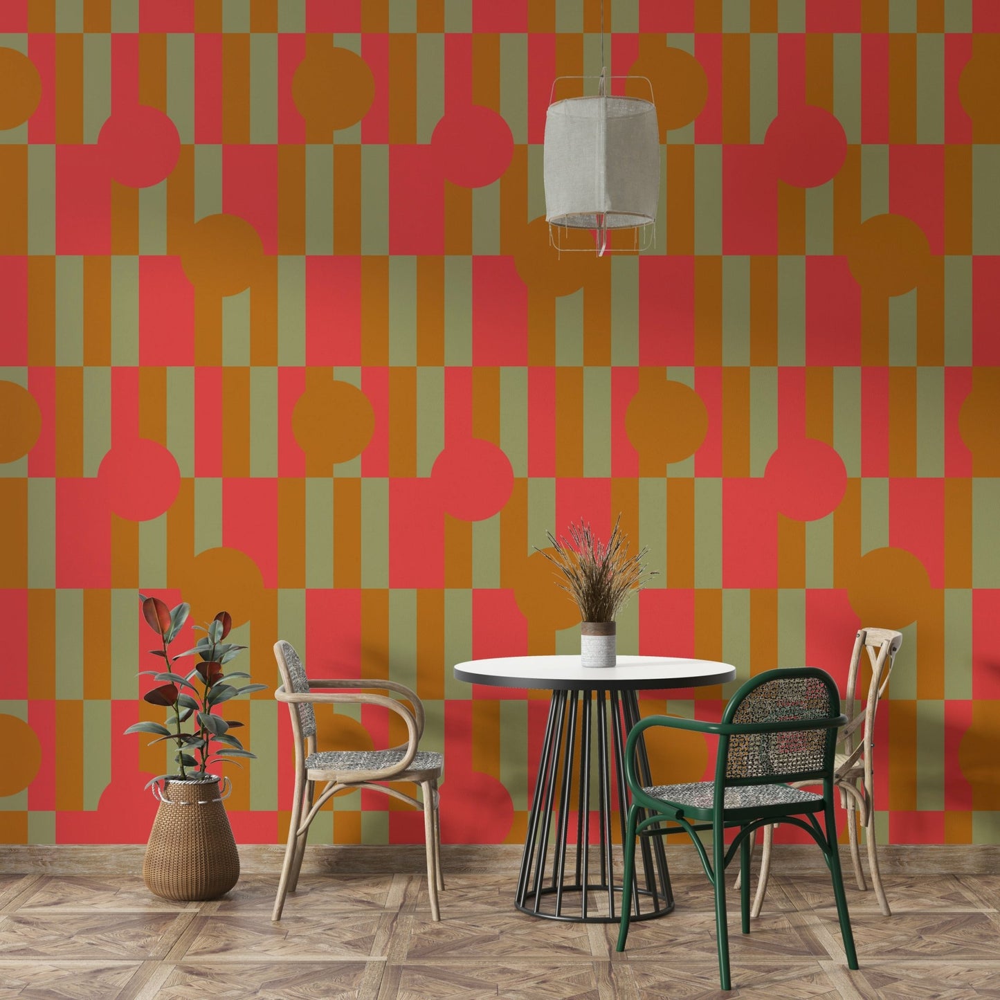Geometric Patch Wallpaper⁠