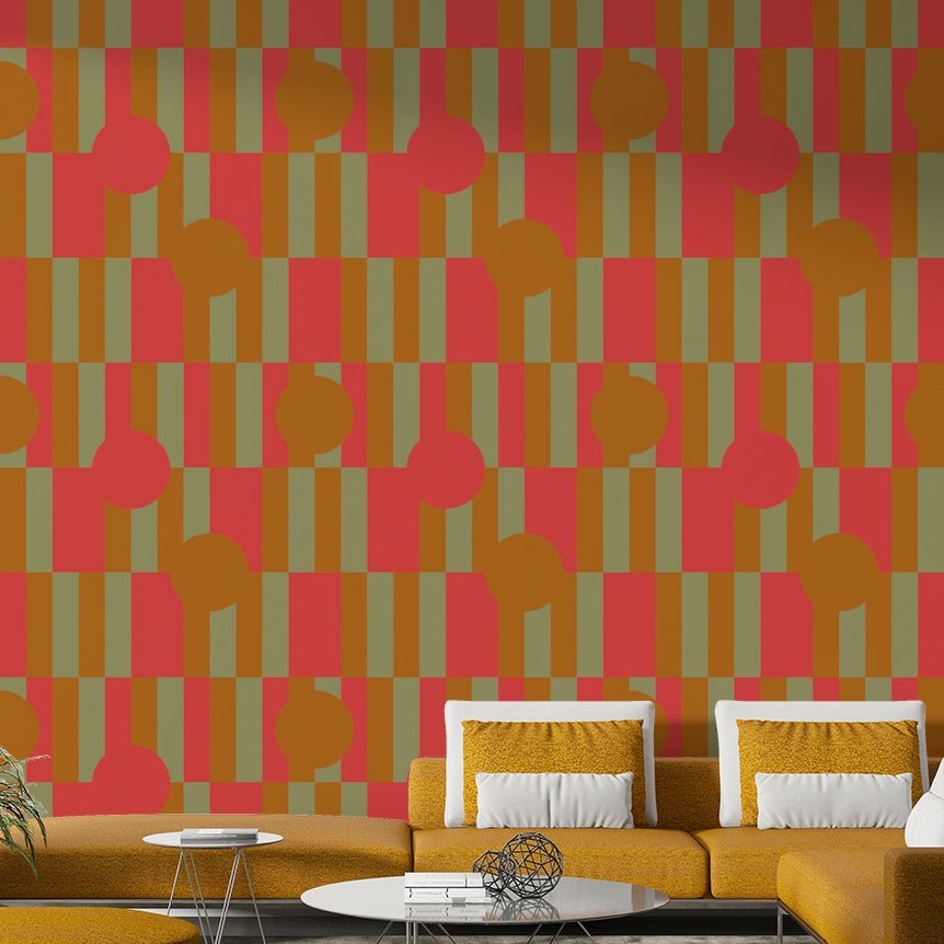 Geometric Patch Wallpaper⁠