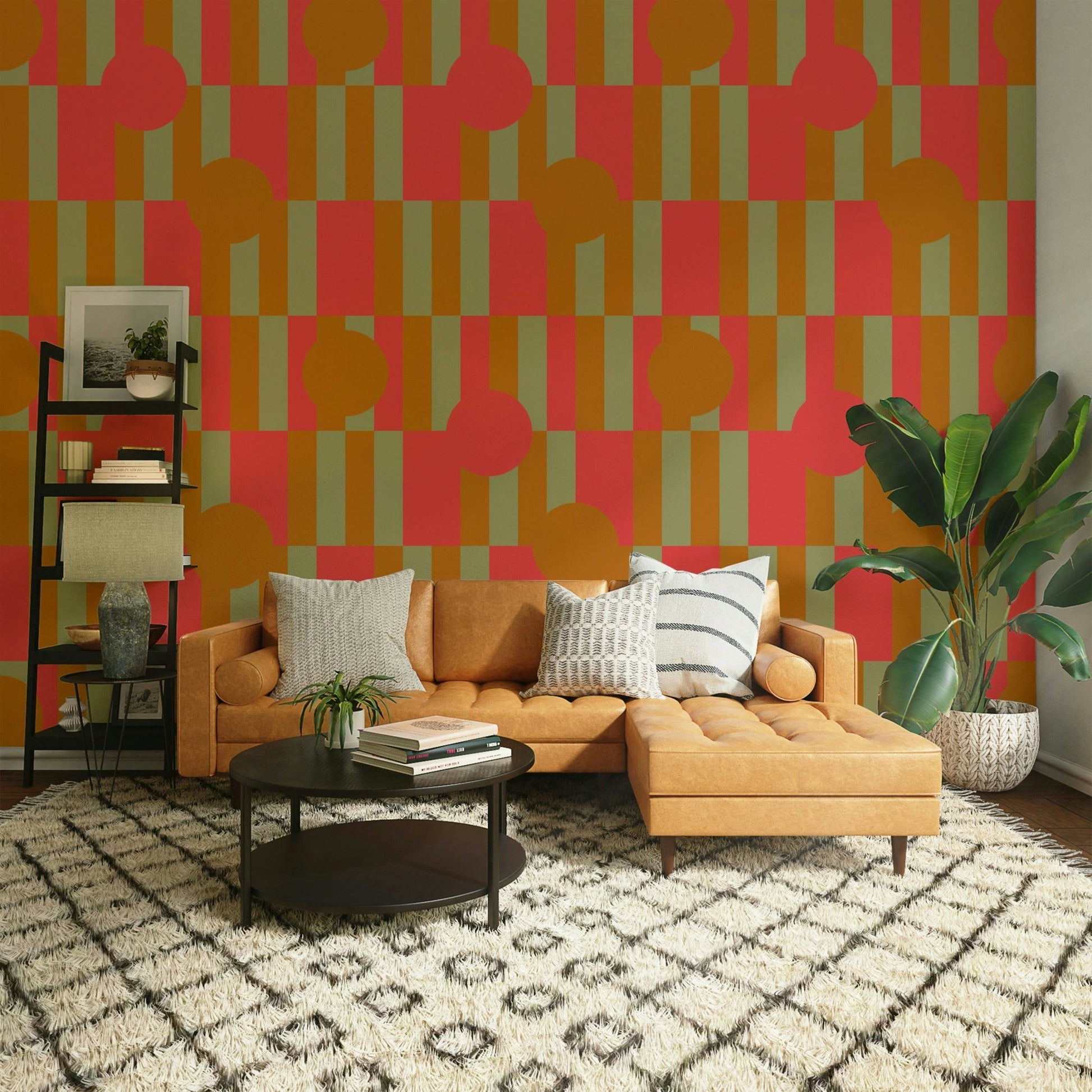 Geometric Patch Wallpaper⁠