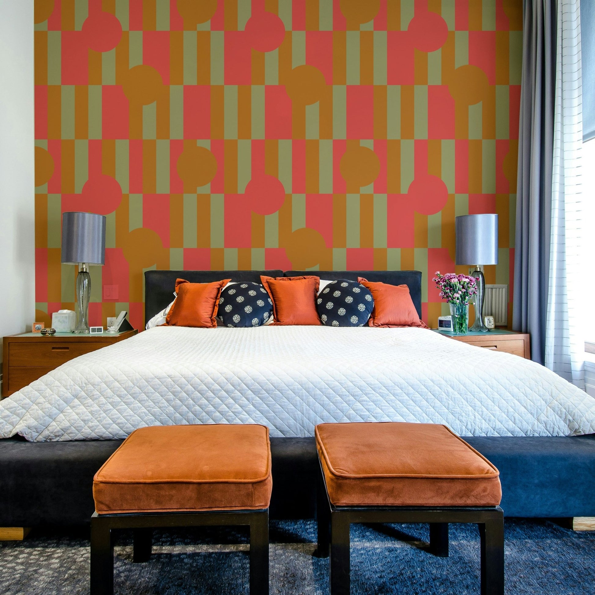 Geometric Patch Wallpaper⁠