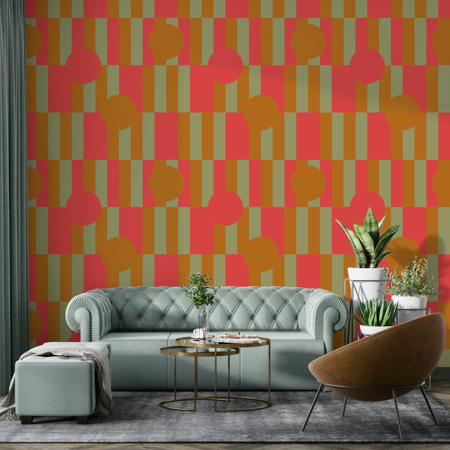 Geometric Patch Wallpaper⁠