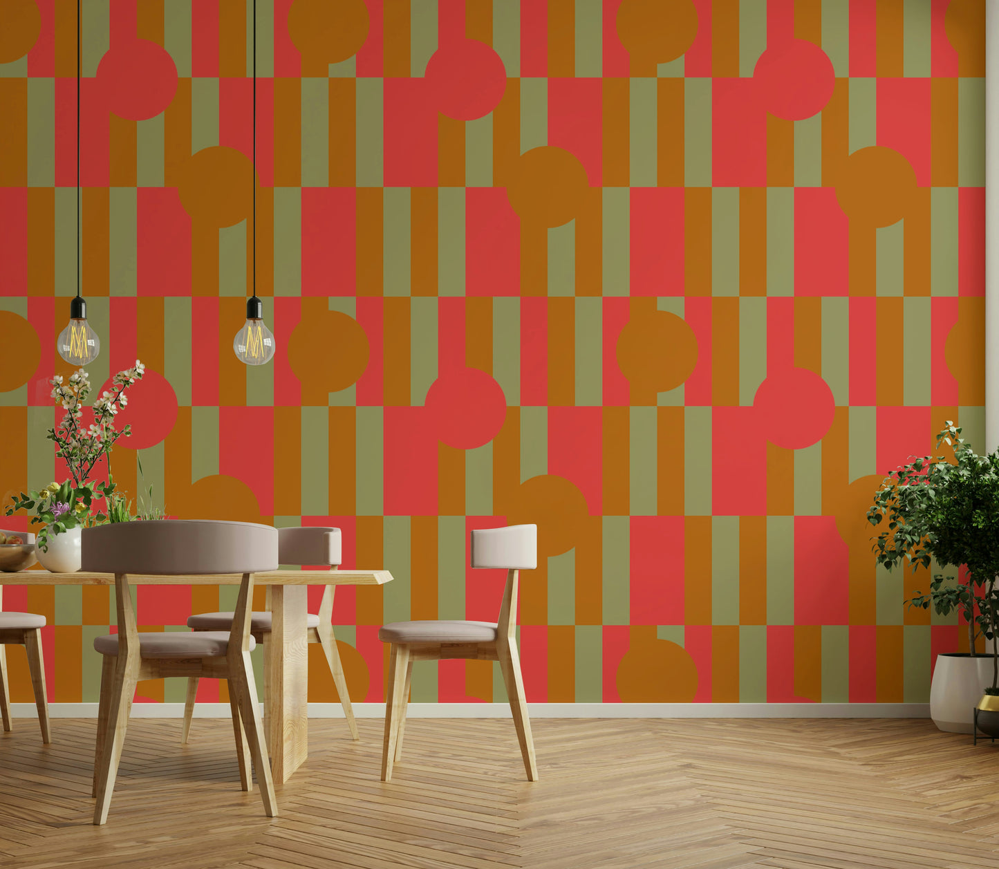 Geometric Patch Wallpaper⁠