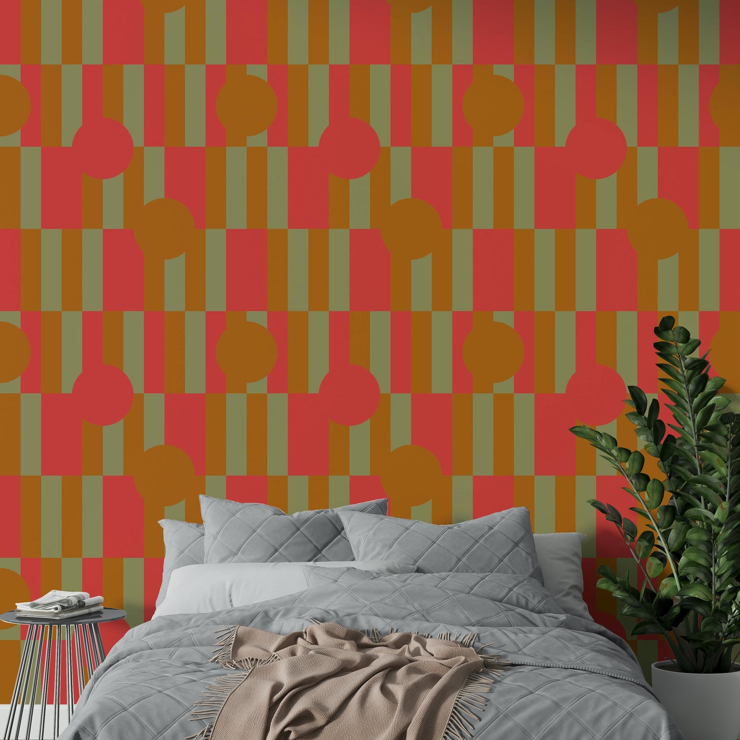 Geometric Patch Wallpaper⁠