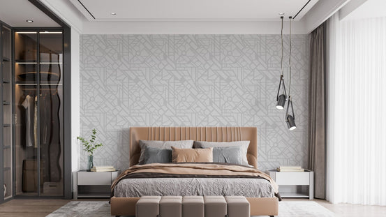 Contemporary city map street view wallpaper for homes. A795