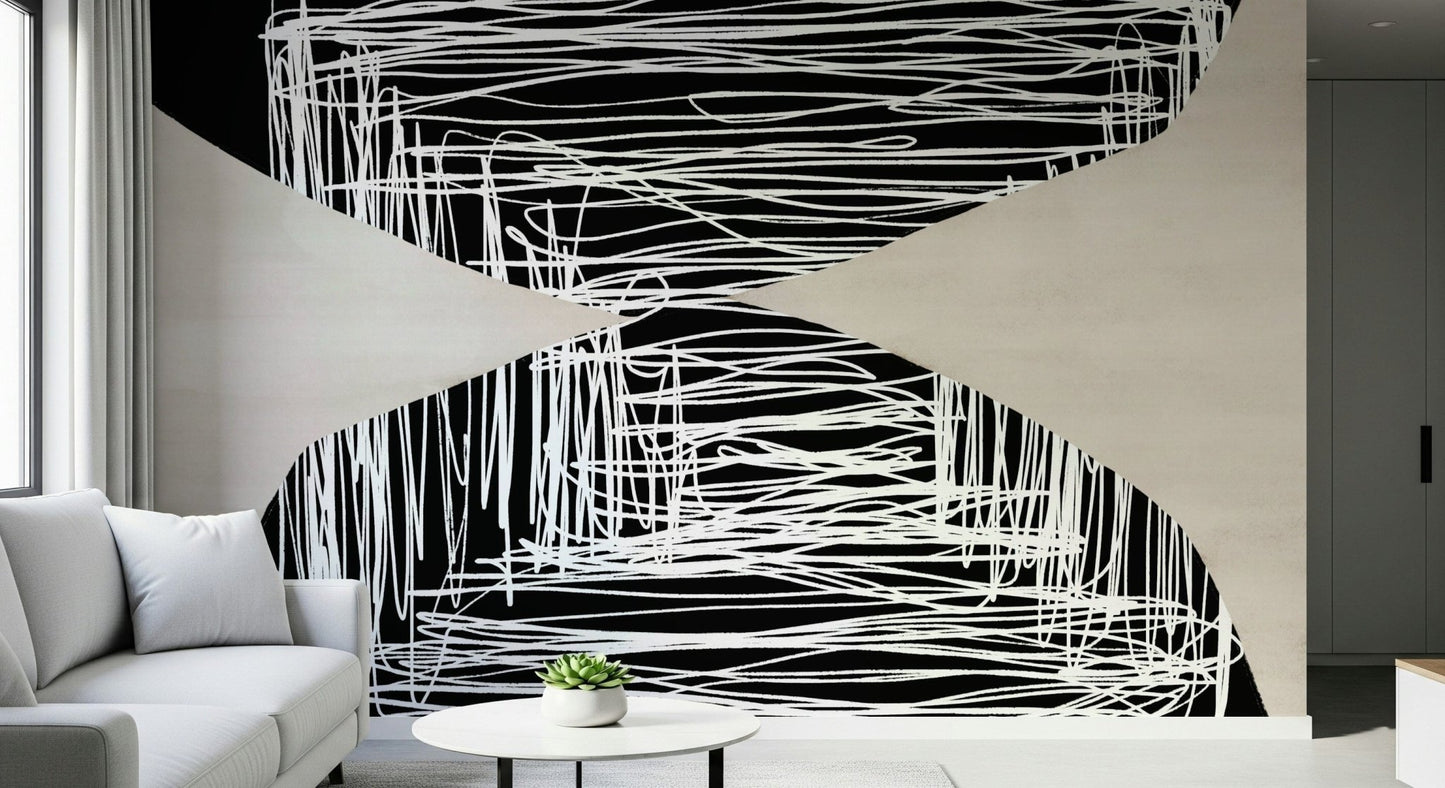 Geometric Scribbles Wall Mural -2711793