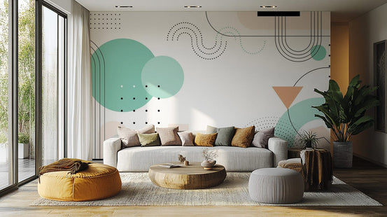 Geometric Shapes Wallpaper Murals for walls AB-02