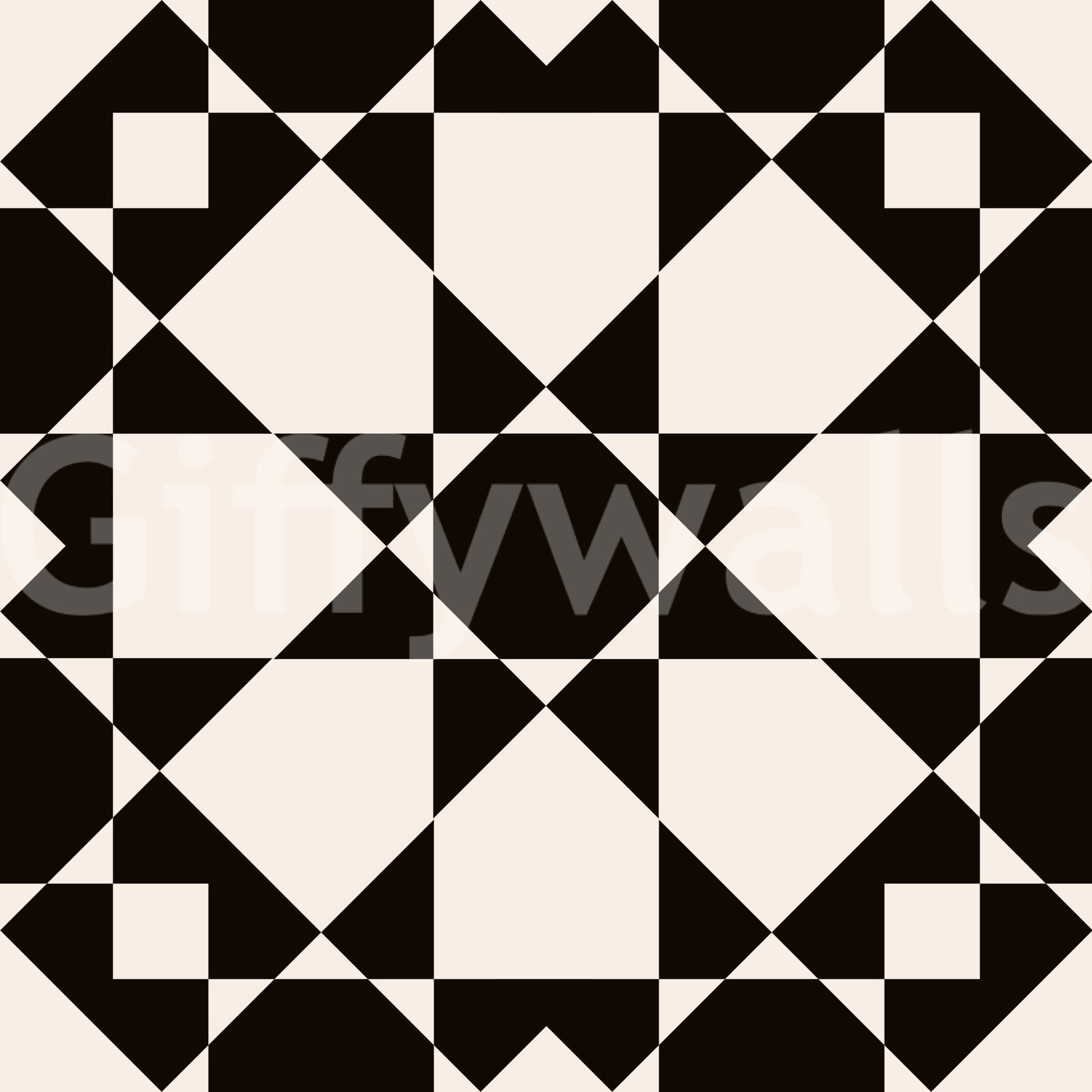 A seamless pattern of geometric stars on a wall, GD4461