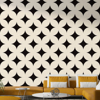Wallpaper with a subtle star and white design

