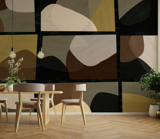 Modern stone wallpaper design

