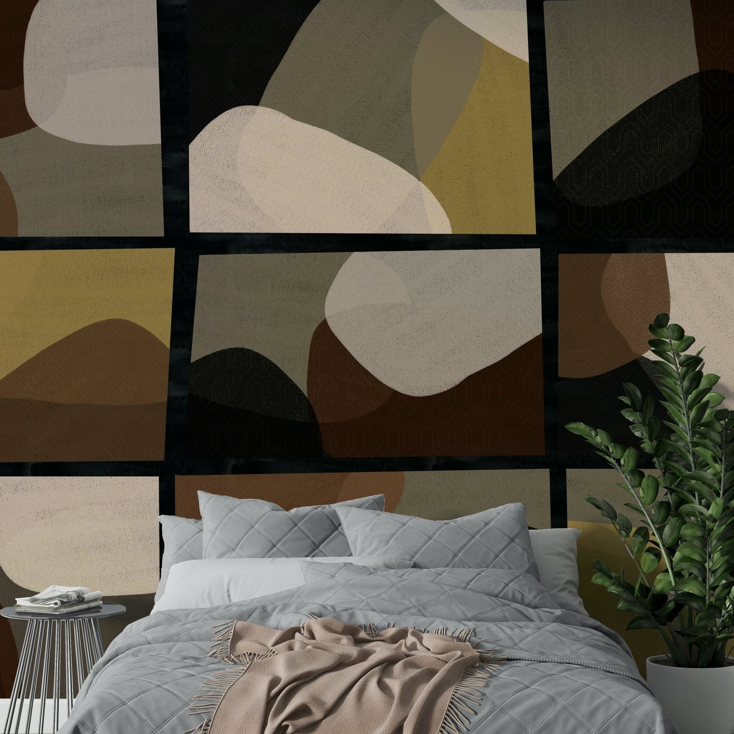 Natural stone look wallpaper

