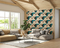 Abstract terrazzo pattern wallpaper


