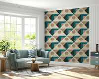 Modern shape wall design wallpaper

