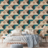 Contemporary terrazzo wall mural

