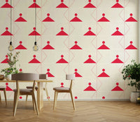 Modern geometric wall background

