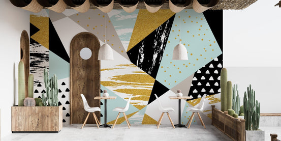 Triangle Shape Geometric wallpaper A710