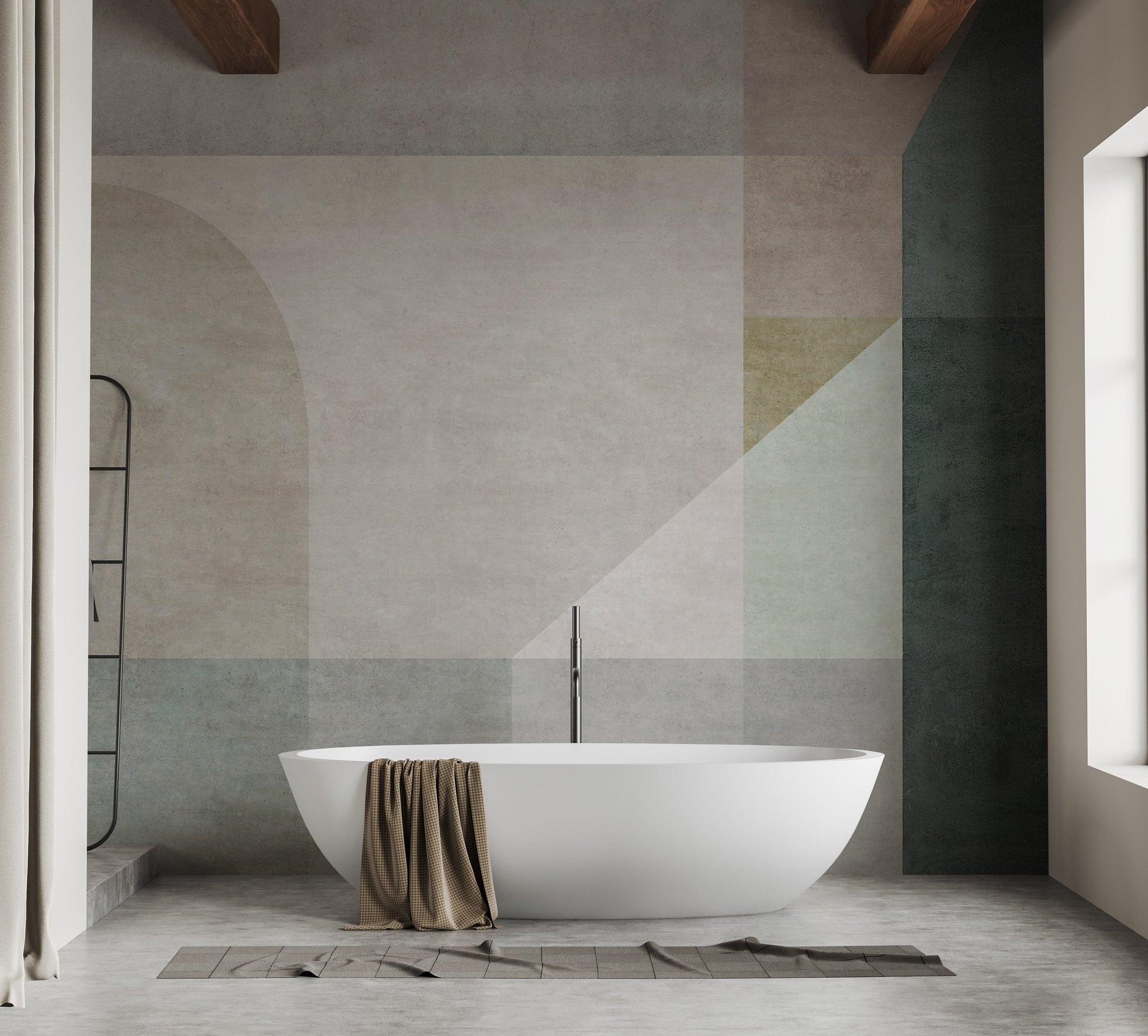 Geometric Vector Pastel Wallpaper Murals - Giffywalls