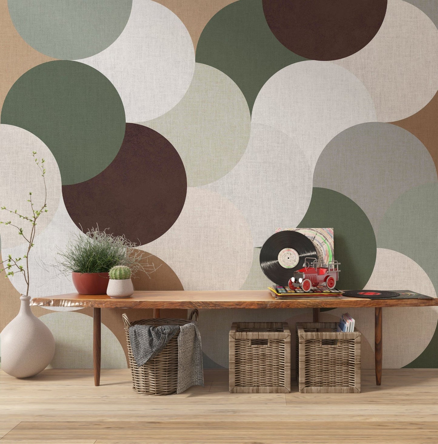 Geometric Wallpaper for modern home decor

