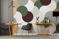 Sleek geometric design wallpaper for modern home accents

