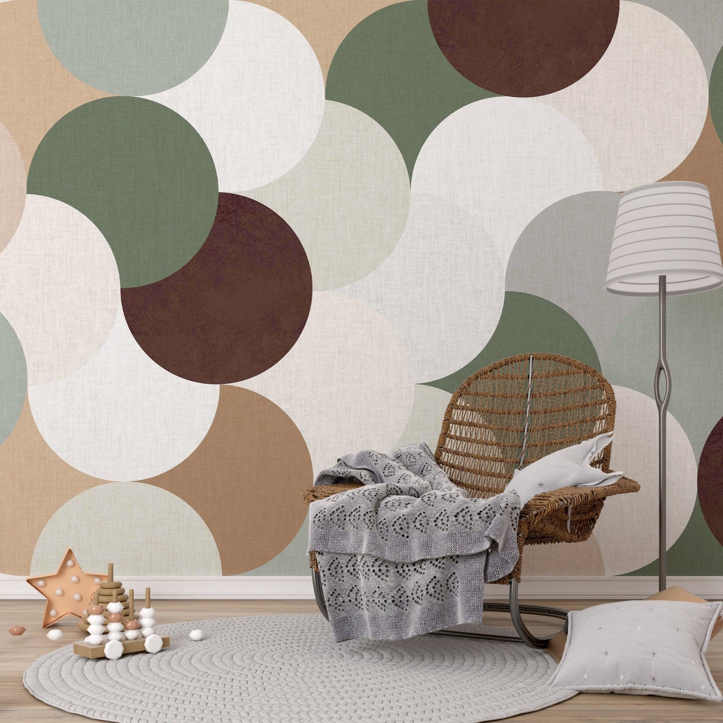 Stylish Geometric Wallpaper for modern offices

