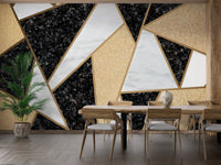 Abstract geometric wall mural for decor
