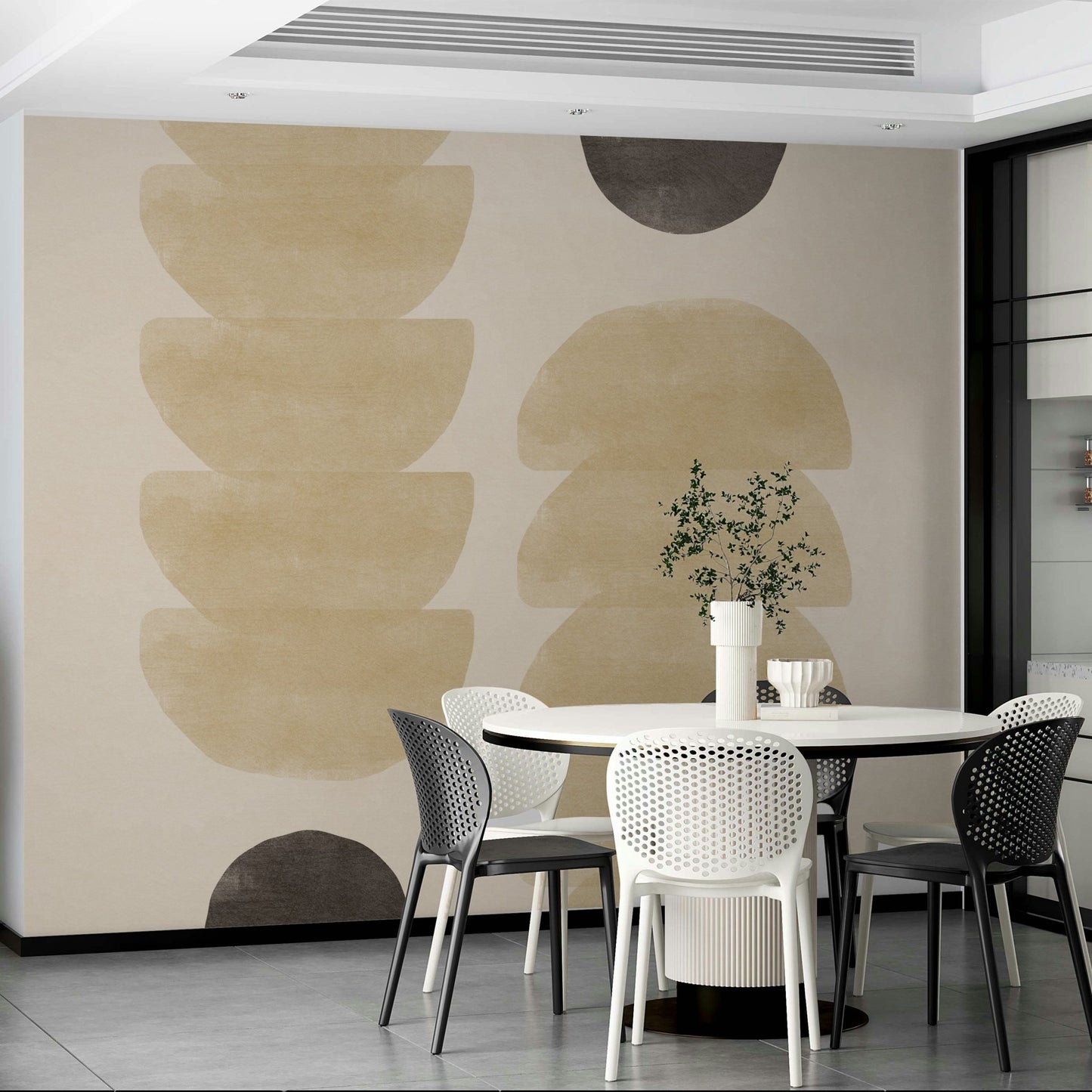 Geometric Zen Wall Mural