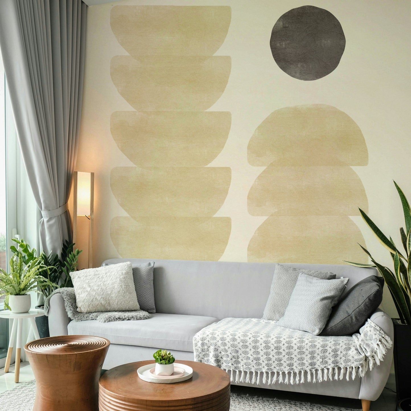 Geometric Zen Wall Mural