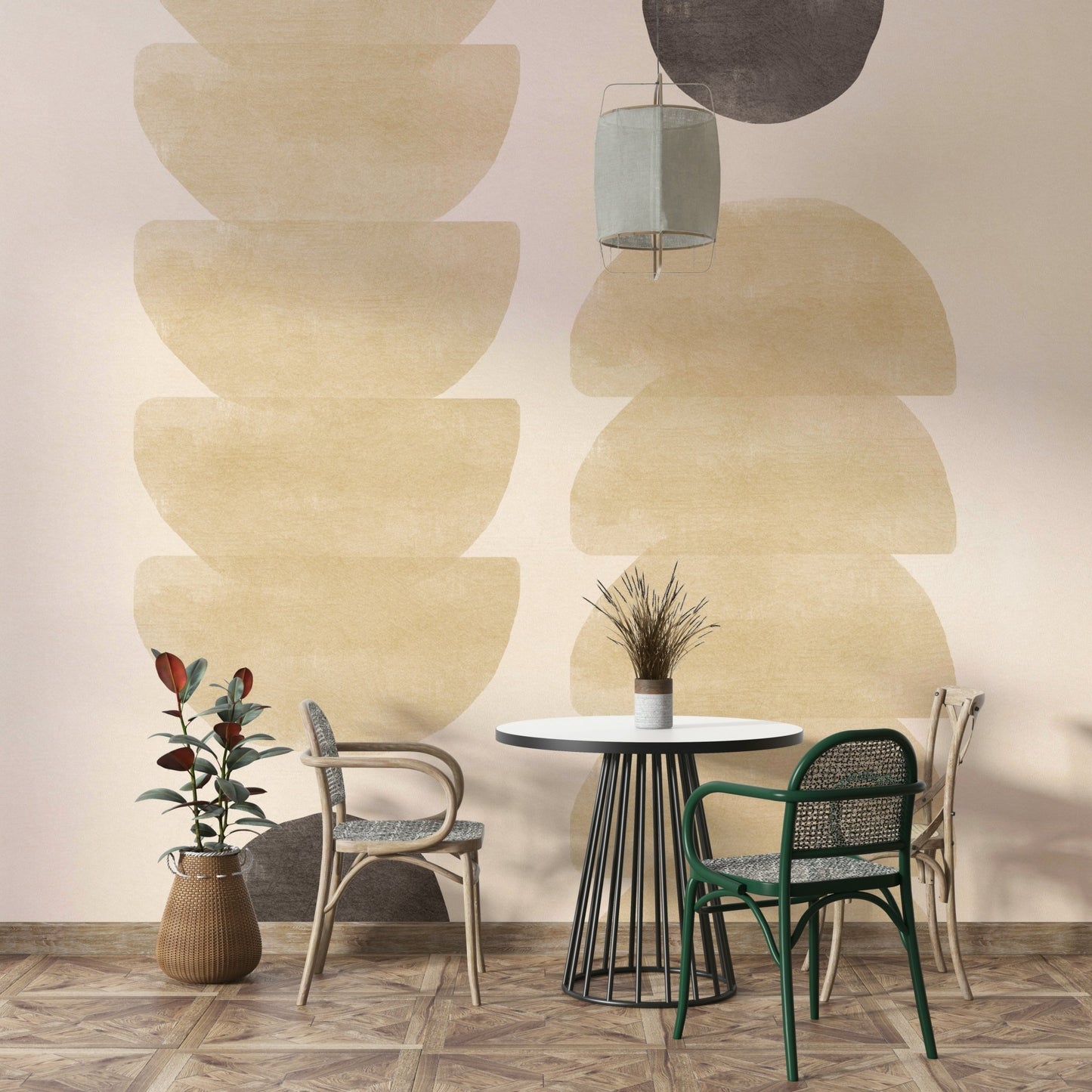 Geometric Zen Wall Mural