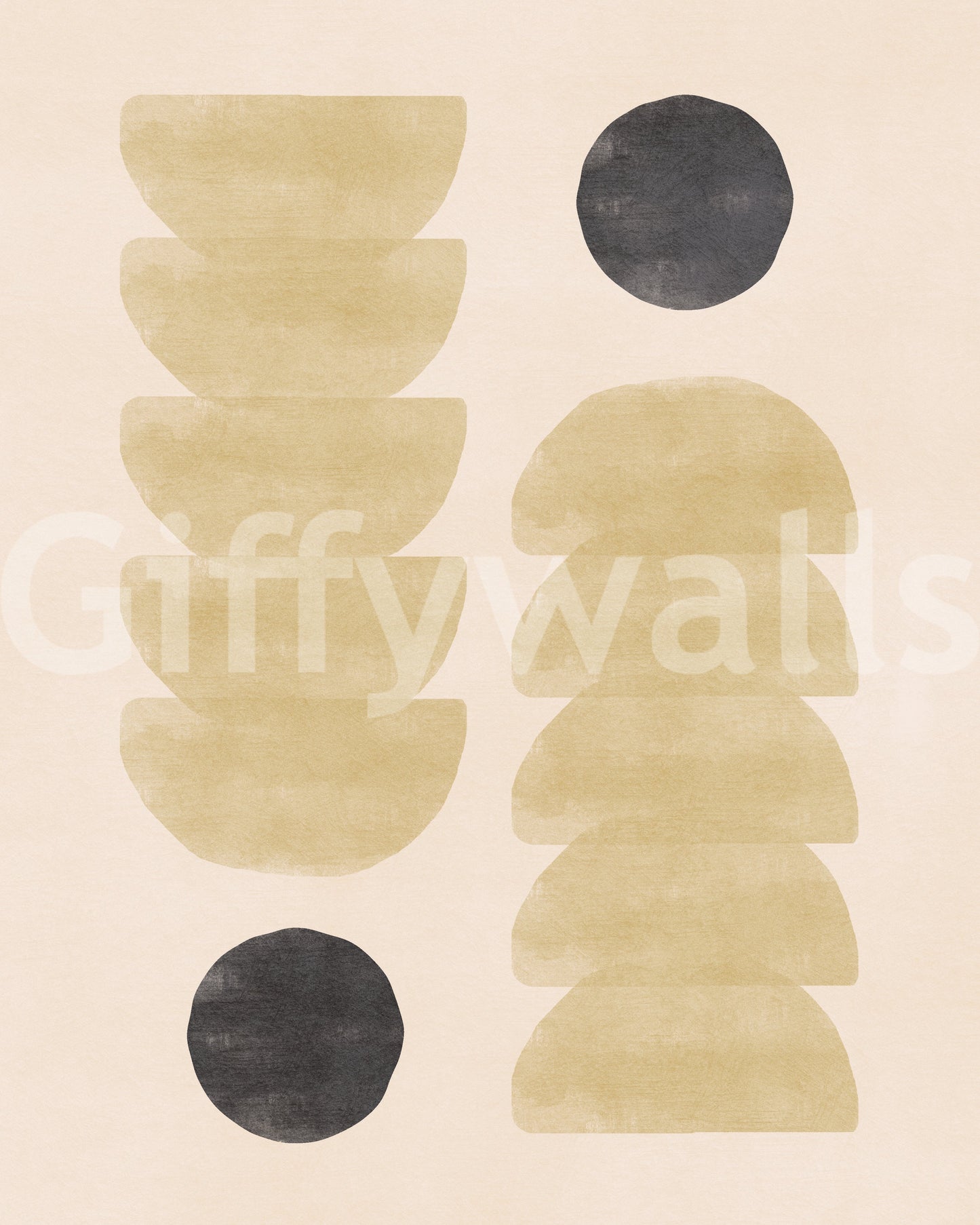 Geometric Zen Wall Mural