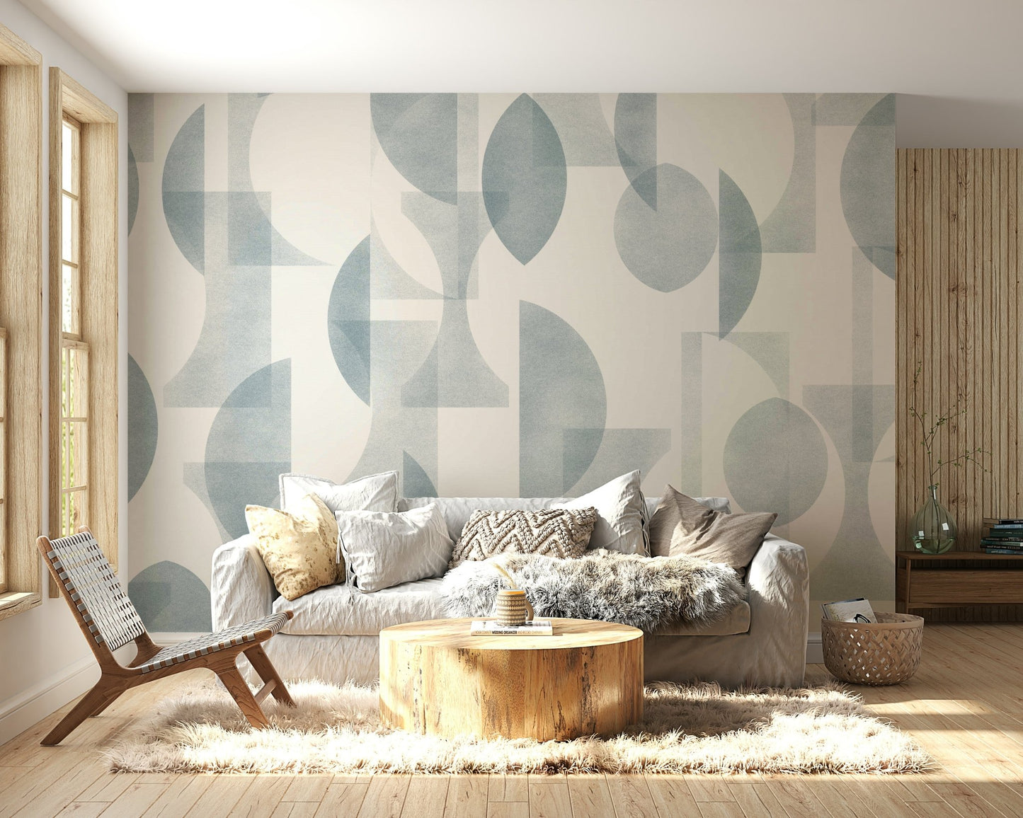 The style is artistic and abstract.
