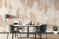 This wallpaper is suitable for a living room, dining room, or a contemporary office.
