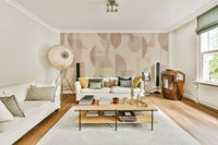 A full-wall mural of a modern, geometric pattern. GD4350
